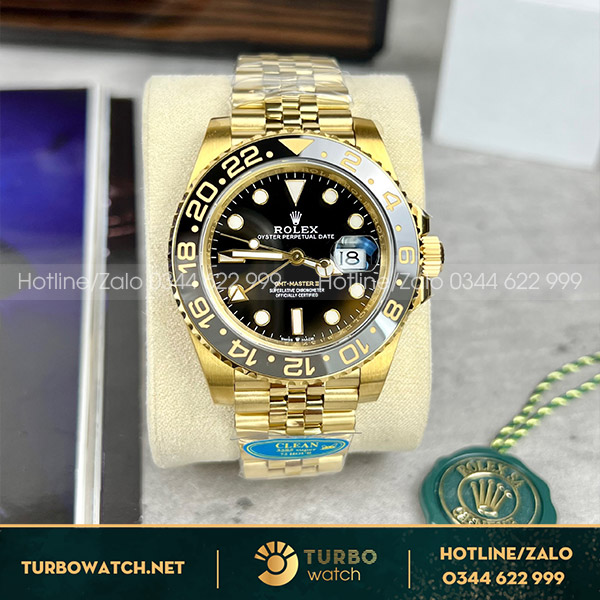 Rolex Gmt Master II Rep 1 1 Full Yellow Gold Jubilee Clean Factory