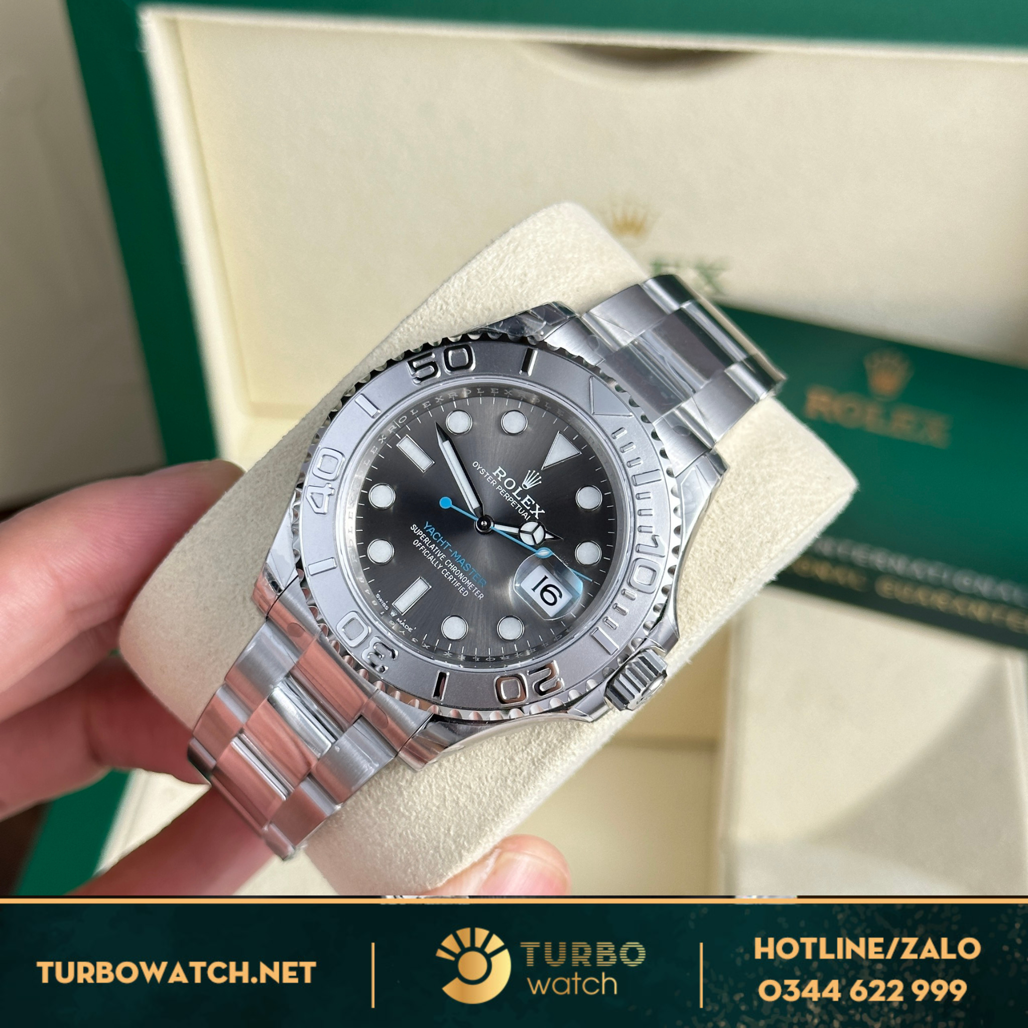 Đồng hồ Rolex Yacht-Master 126622 mặt xám fake 1:1