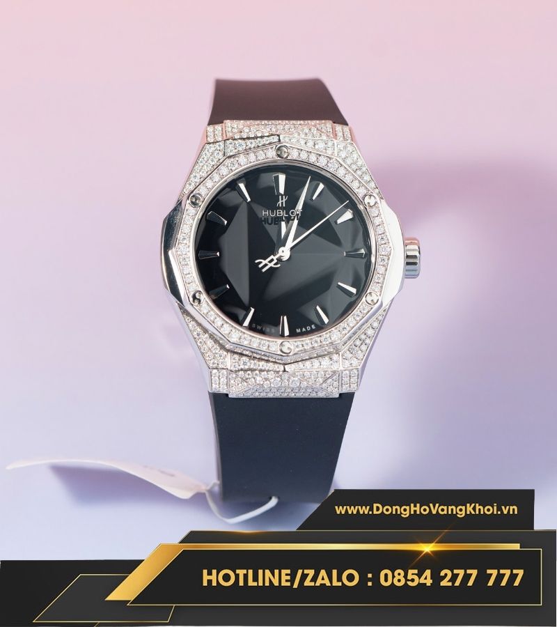 Đồng hồ Hublot Orlinski 39mm Titan full moissanite máy sw300