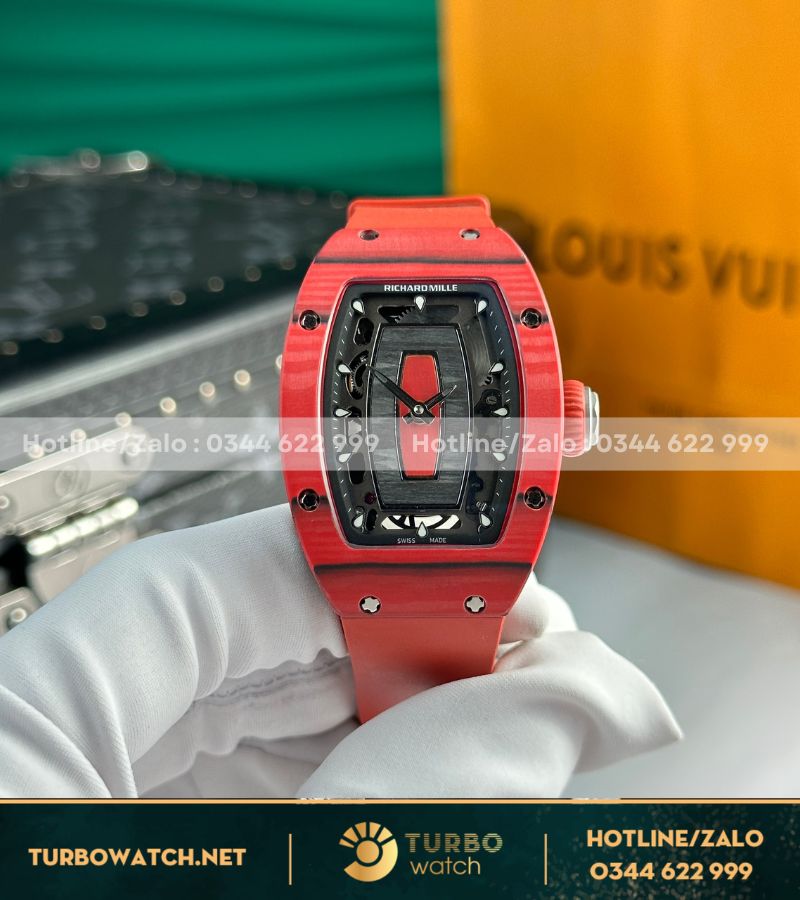 Đồng hồ nữ Richard mille RM 07-01 red carbon replcia