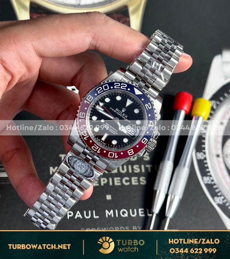 Đồng hồ Rolex GMT-Master II “Pepsi” 126710BLRO bản V3 clean factory dây to