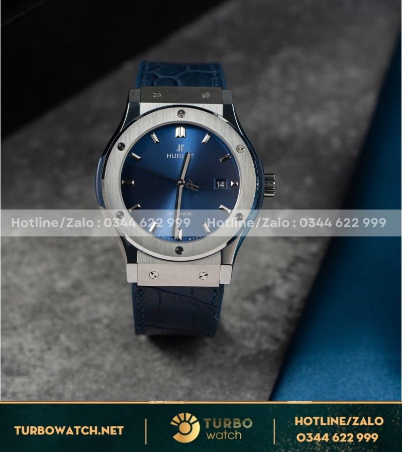 Hublot Classic Fusion titan 42mm blue navy fake 1:1