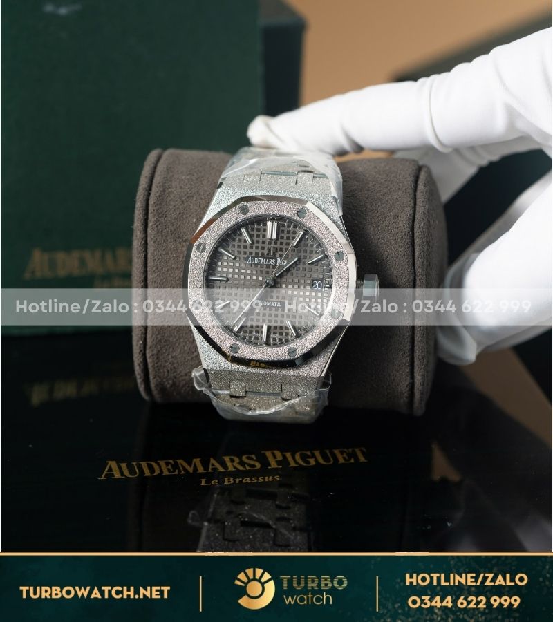 Audemars Piguet 15454 Fosted gold mặt số xám trải tia 37mm