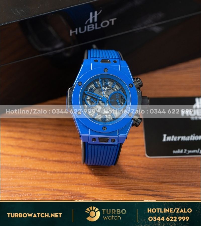 Đồng hồ Hublot Bigbang One Click UNICO blue ceramic 44mm rep 1:1