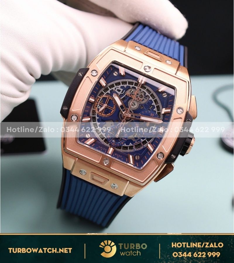 Đồng hồ Hublot Spirit Of Big Bang King Gold 42mm blue dial