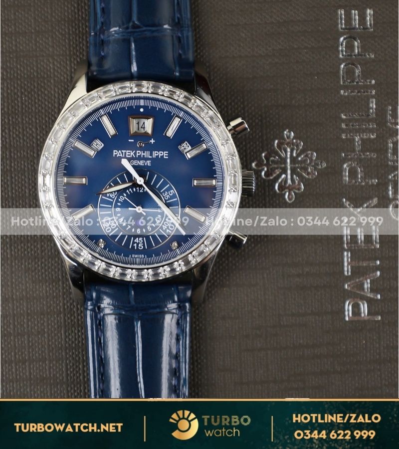 Đồng hồ Patek Philippe Annual Calendar 5961P-001 Chronograph Blue Dial replica