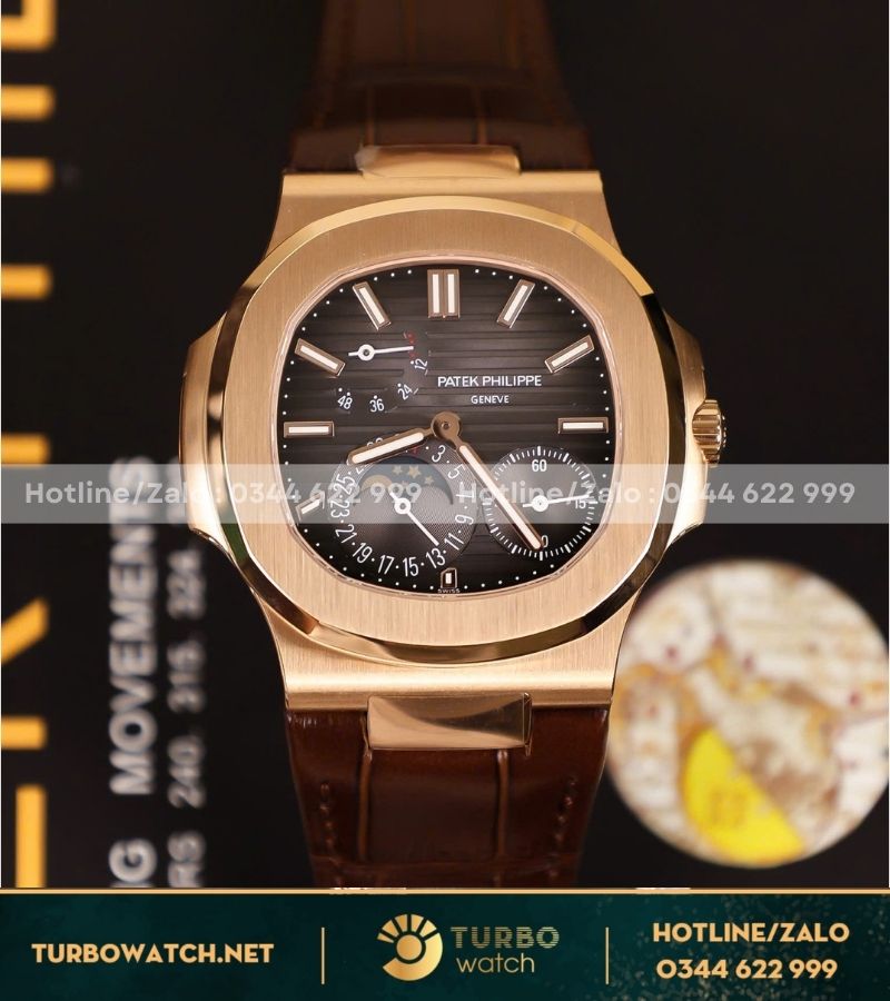 Đồng hồ Patek Philippe Nautilus 5712r PPF Factory bản V2 dây kim loại chạy full chức năng như hãng