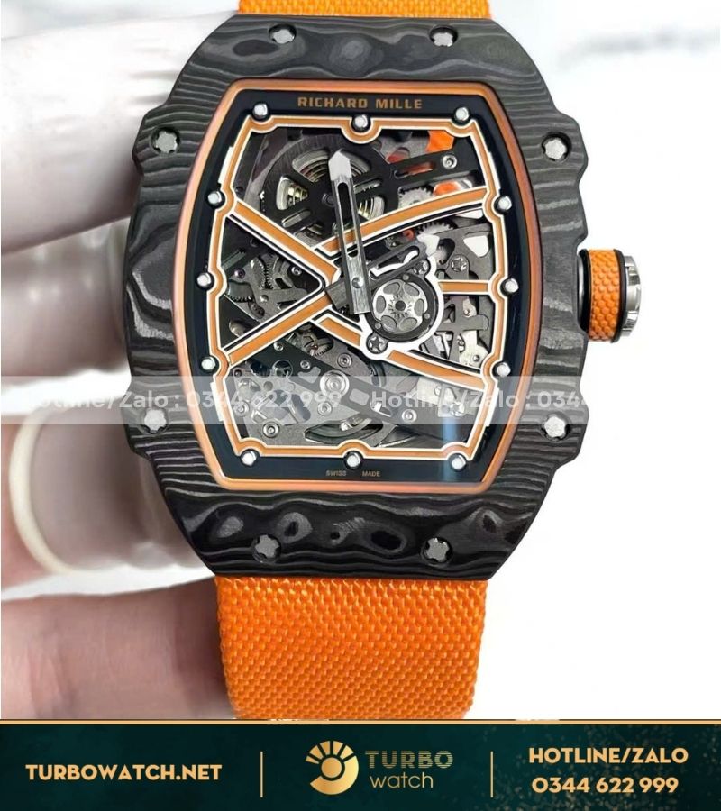 Đồng hồ Richard Mille RM67-02 Mclaren TPT Lando Norris custom fake 7.8mm automatic