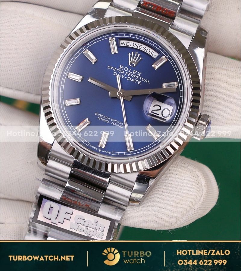 Đồng hồ Rolex Day-Date White Gold 128239-0069 Brand new 2024 replica