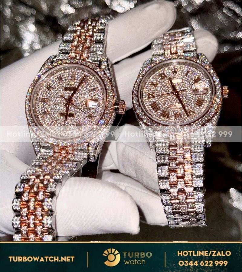 Đồng hồ Rolex độ full kim cương