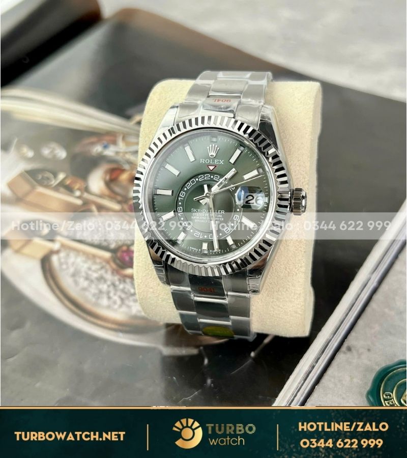 Đồng hồ Rolex Sky-Dweller Green Dial