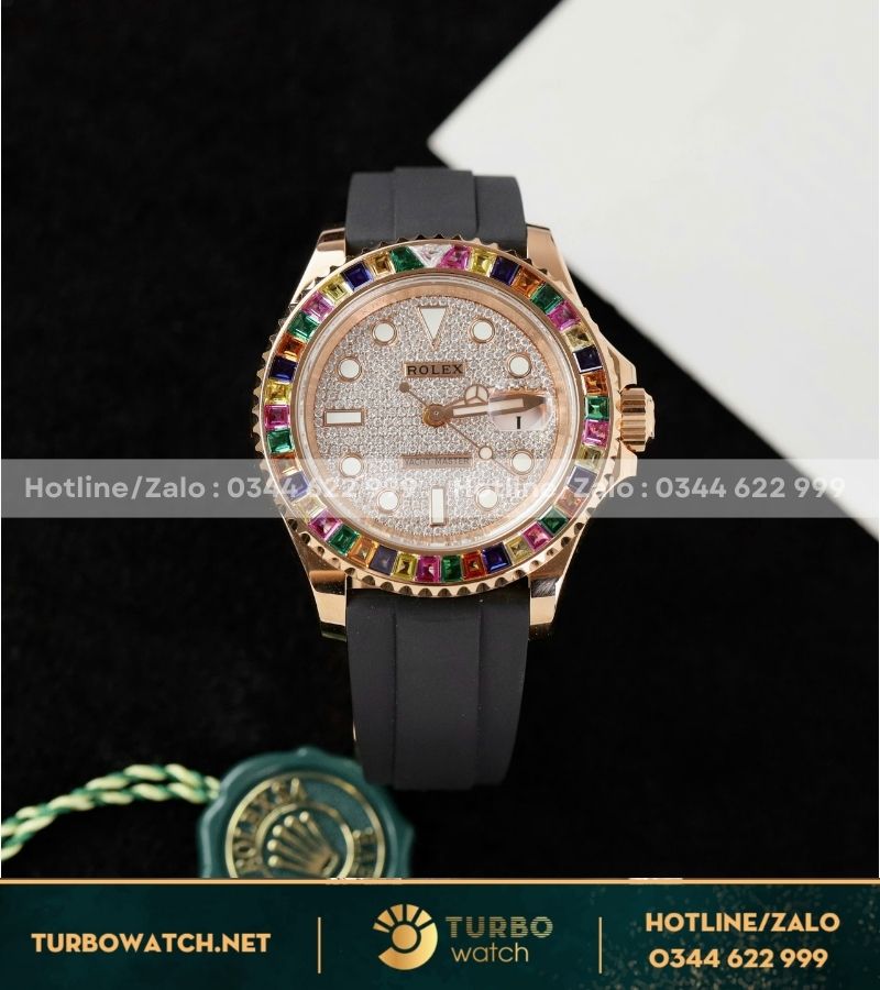 Đồng hồ Rolex Yacht-Master 40 116695 SATS bọc vàng kim moissanite