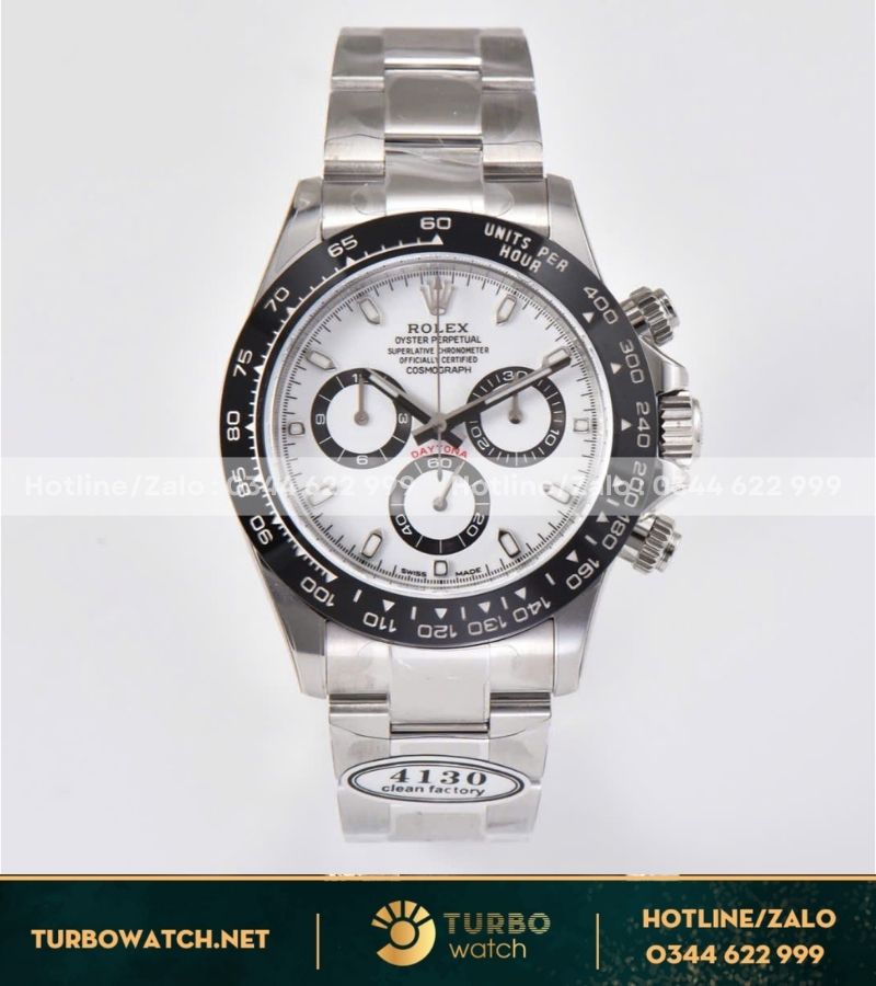 Rolex Cosmograph Daytona “Godzilla” & “Panda” 126500— máy Cal 4130— CLEAN Factory