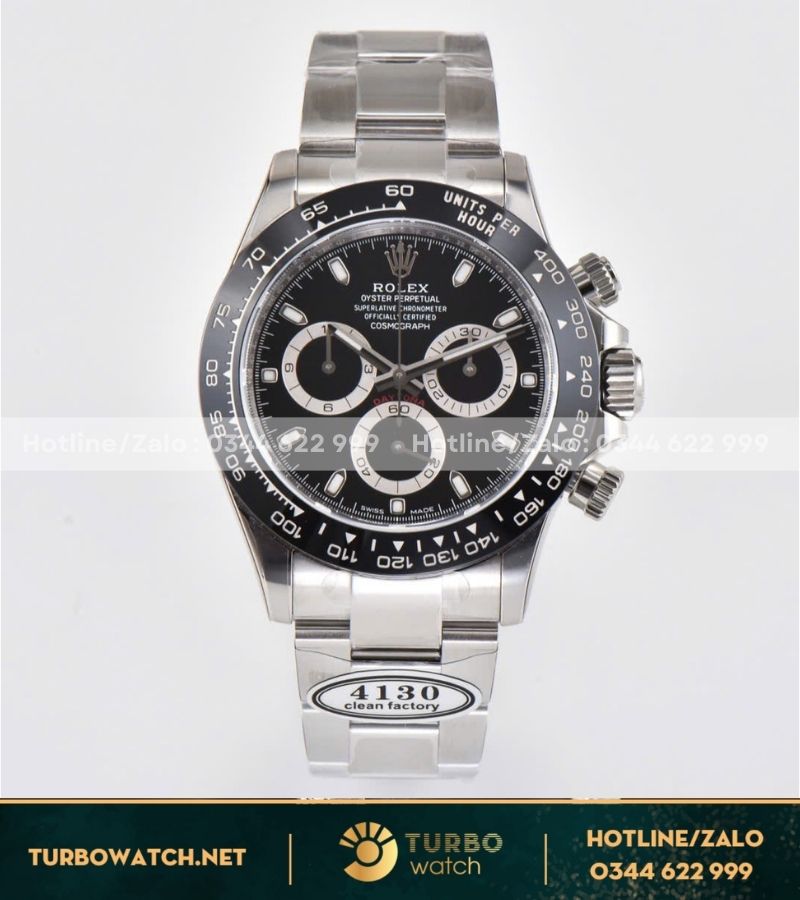 Rolex Cosmograph Daytona “Godzilla” & “Panda” 126500— máy cal4131— CLEAN Factory