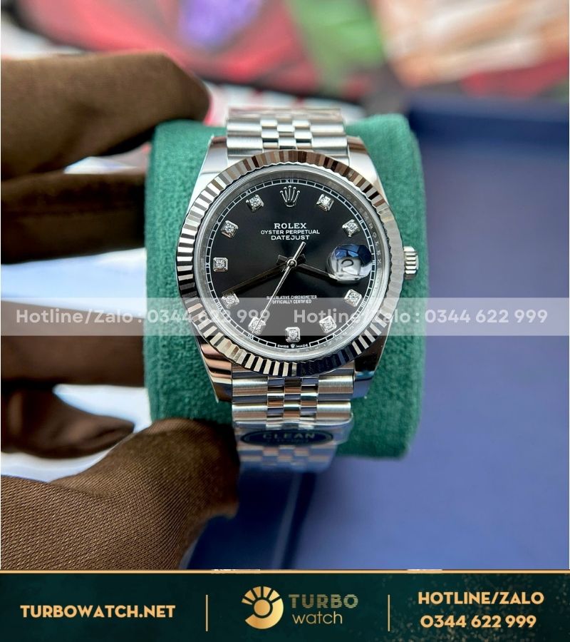 Rolex datejust 41 black dial clean factory