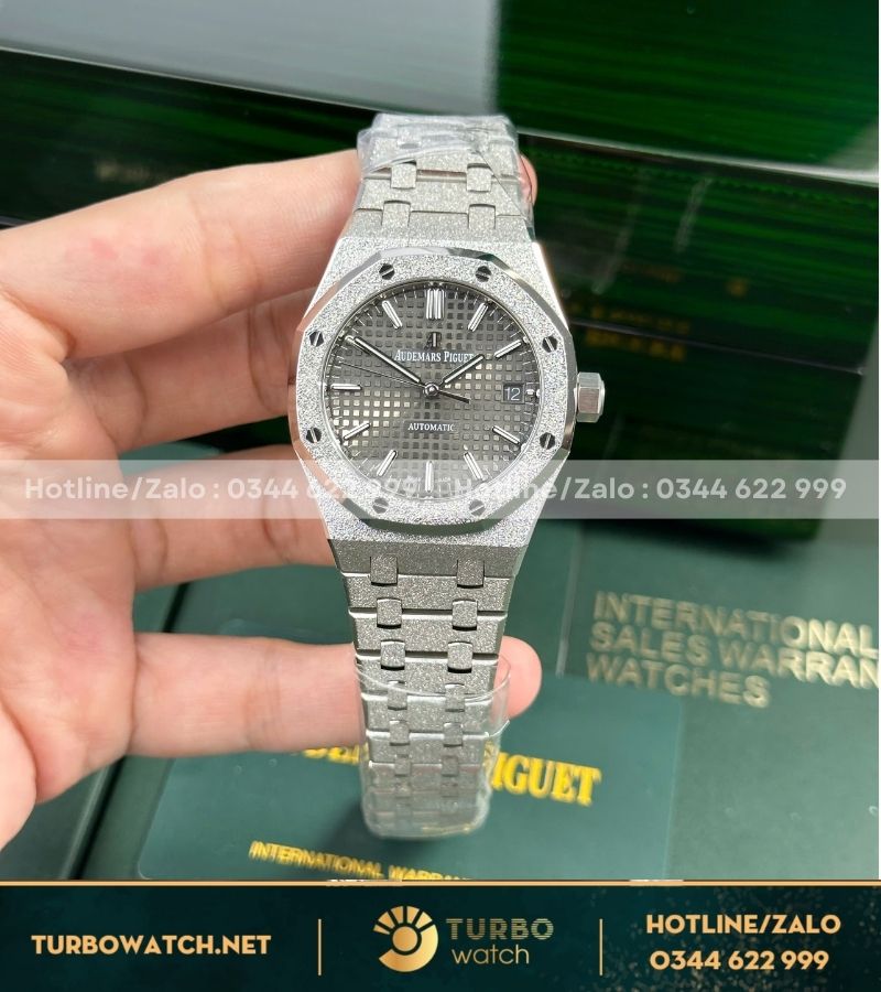 Audemars Piguet Royal Oak 15454 Frosted Gold 37mm cal3120 super clone APS Factory