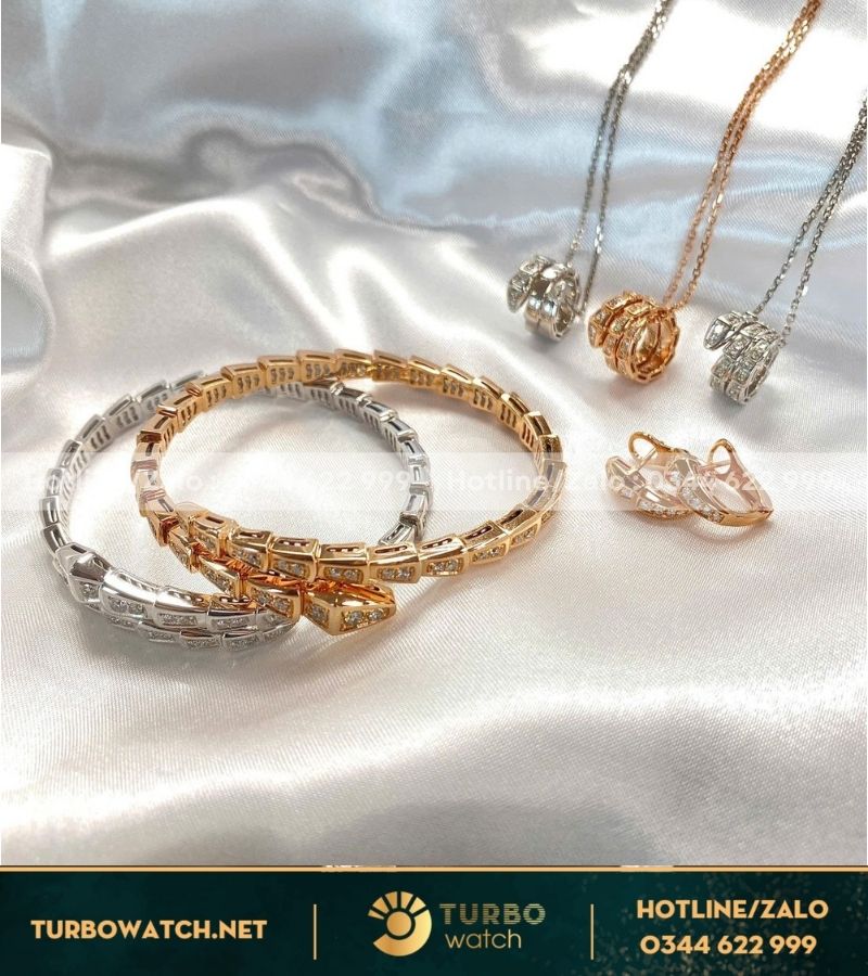 Combo trang sức BVL chế tác vàng 18k,kim thiên nhiên