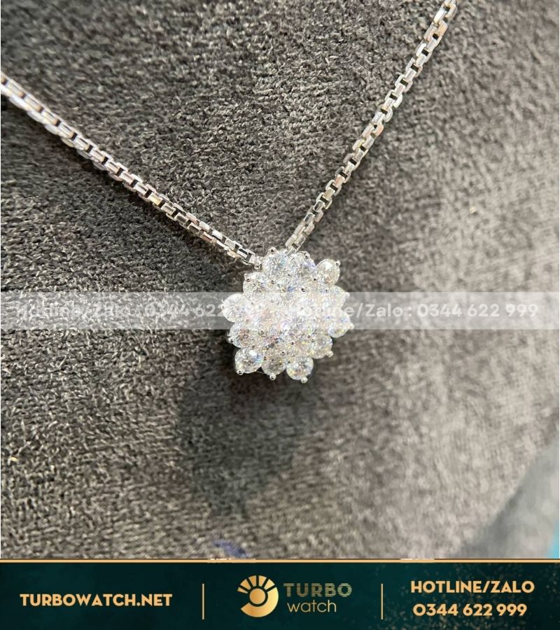 Dây chuyền nữ vàng 10k,kim moissanite DC007