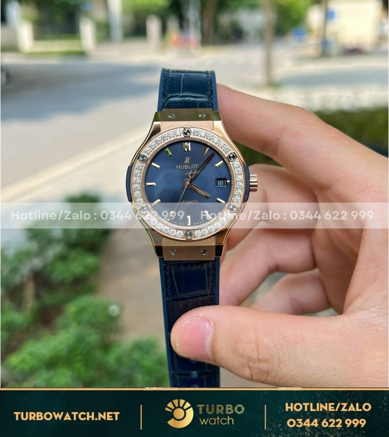 Hublot Classic Fussion 38mm king gold blue dial