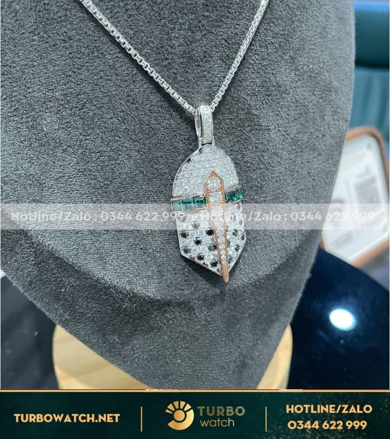 Mặt dây chuyền nam vàng 10k,kim moissanite DC002