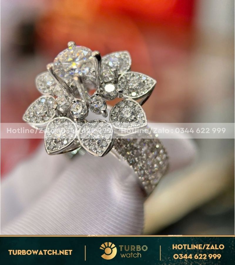 Nhẫn nữ chế tác vàng 10k,kim moissanite N034