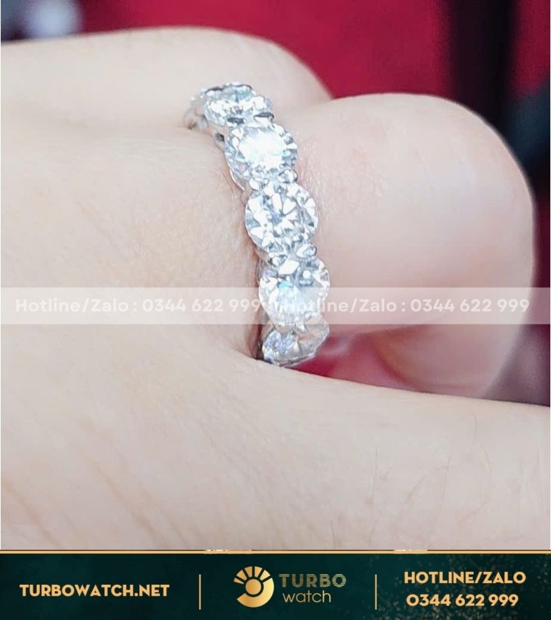 Nhẫn nữ chế tác vàng 14k,kim moissanite N051