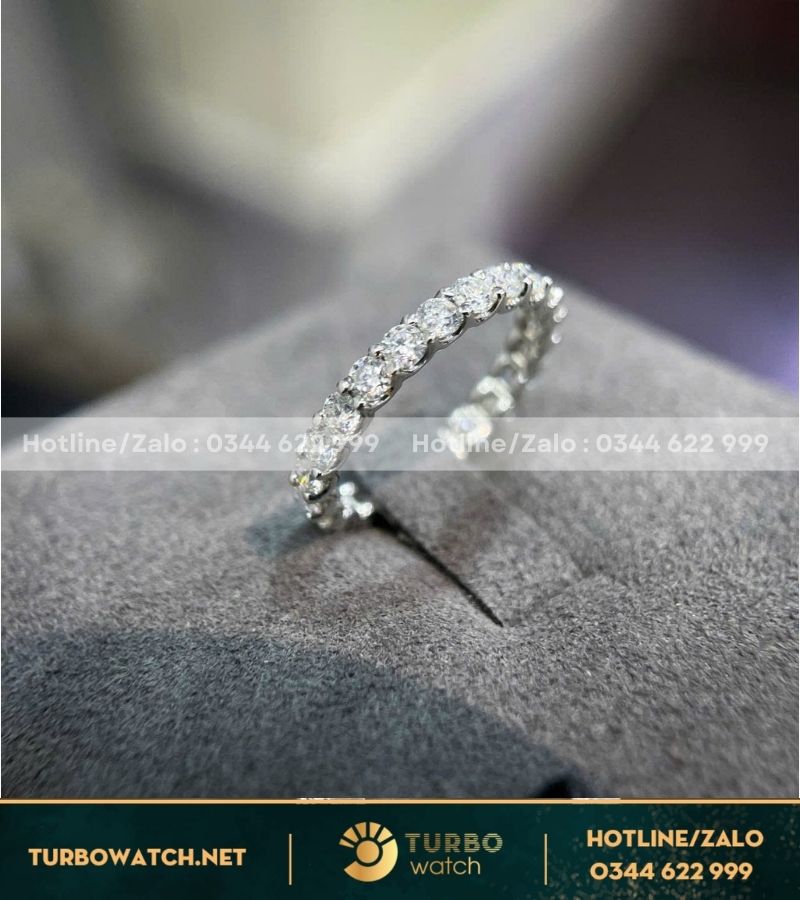 Nhẫn nữ chế tác vàng 18k,kim moissanite N098