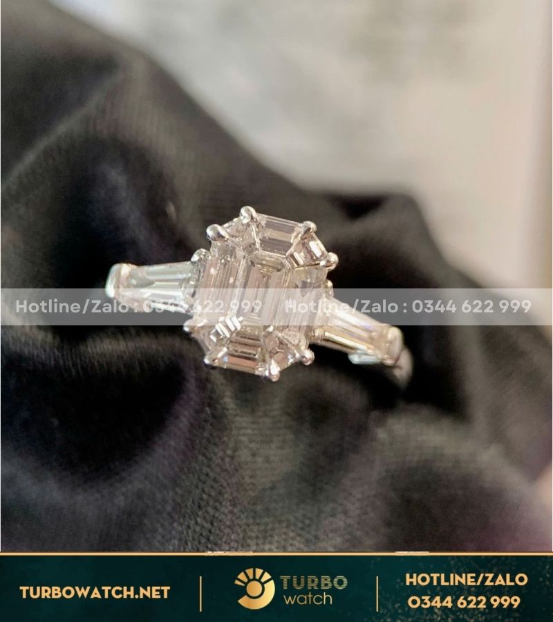 Nhẫn nữ thiết kế vàng 10k,kim moissanite N061