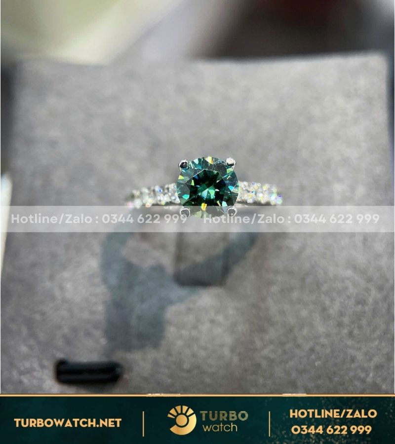 Nhẫn nữ thiết kế vàng 10k,kim moissanite N095