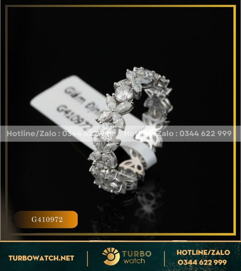 Nhẫn nữ thiết kết vàng 10k,kim moissanite N045