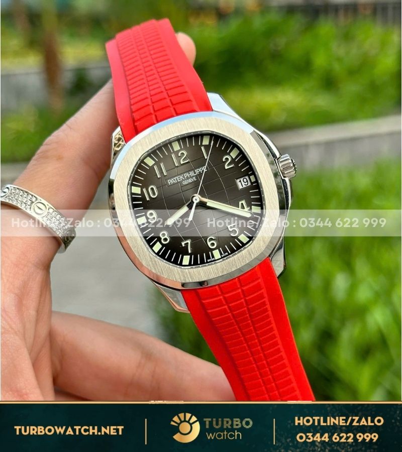 Patek philippe aquanaut 5167A 3k factory red strap