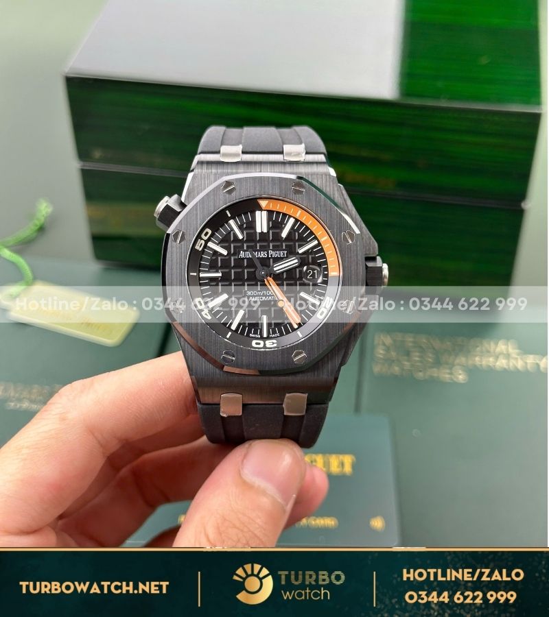 Audemars Piguet Royal Oak Offshore Diver 15707 black dial replica