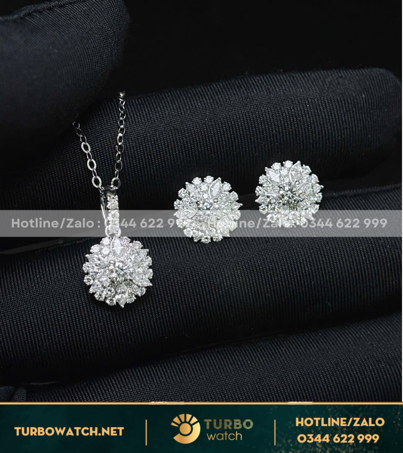 Combo trang sức chế tác vàng 10k,kim moissanite