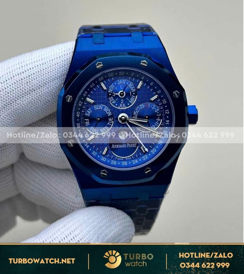 Đồng hồ audemars Piguet royal oak Perpetual Calendar 26579 blue ceramic bbr factory