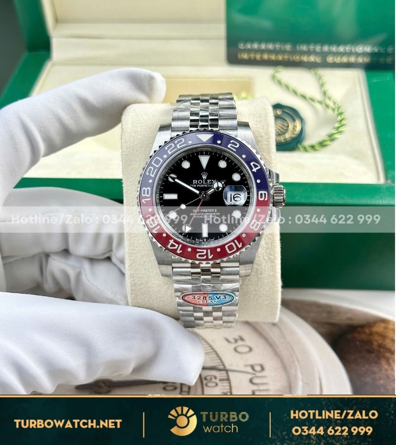 Rolex GMT-Master II “Pepsi” 126710BLRO replica v3 vip clean factory 