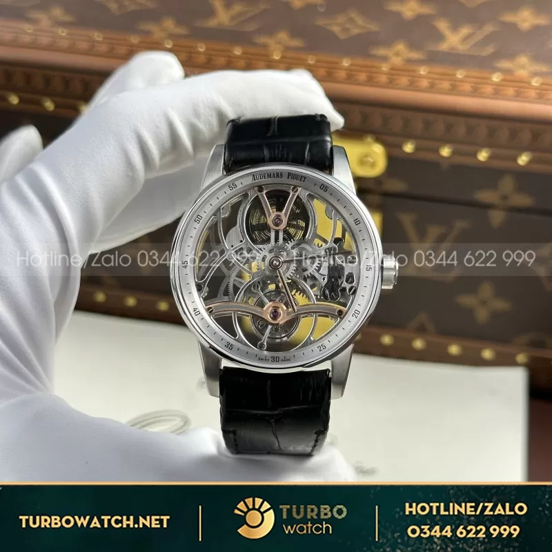Đồng hồ Audemars Piguet Code 11.59 ref.26600 Tourbillon Openworked• size 41mm• độ dày 14mm• máy Tourbillon lên cót tay cao cấp• APP Factory