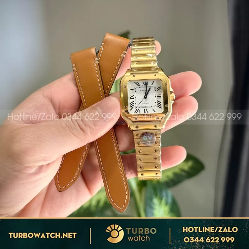 Bộ Sưu Tập Đồng Hồ Cartier Nữ Chế Tác Santos WSSA0063 35mm