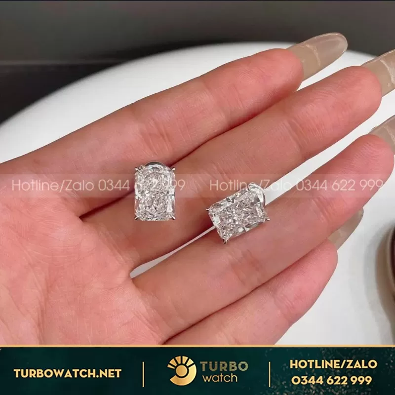 Bông Tai Custom Design 2 C.t Each Lab Grown Diamond Earring Studs