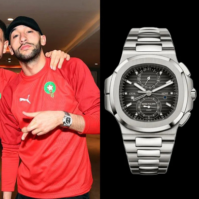 Tìm hiểu BST đồng hồ của Hakim Ziyech – ngôi sao cầu thủ giàu lòng nhân ái