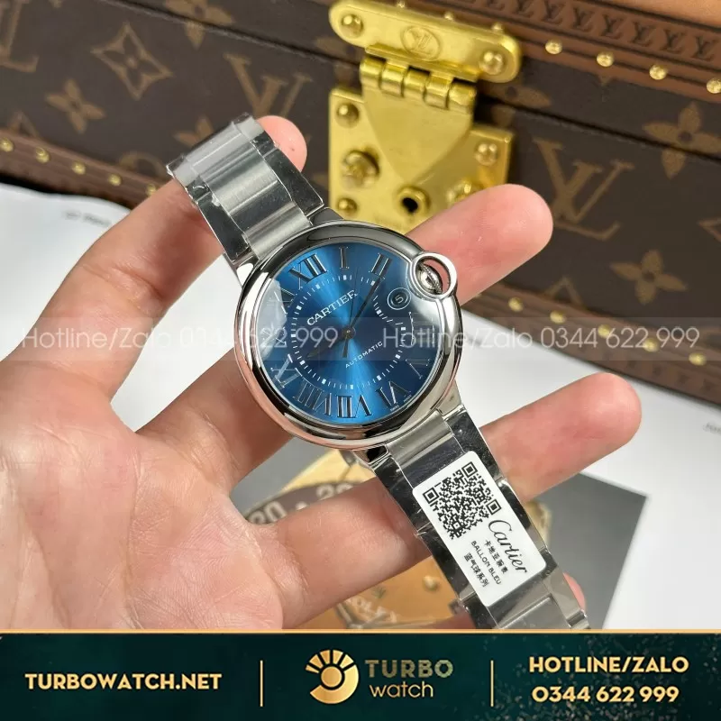 Cartier Ballon Bleu— size 40mm— máy ETA 2824— Phiên bản Ballon size 40mm