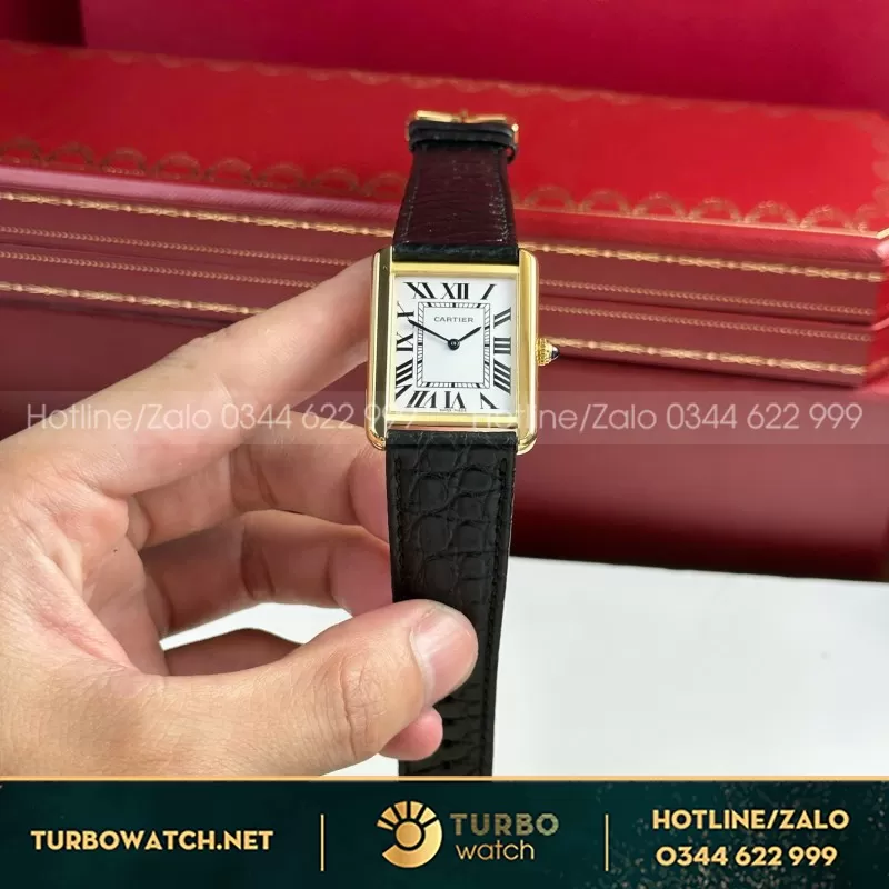 Cartier Tank Solo Large Model— size 27.5mm x 35mm
