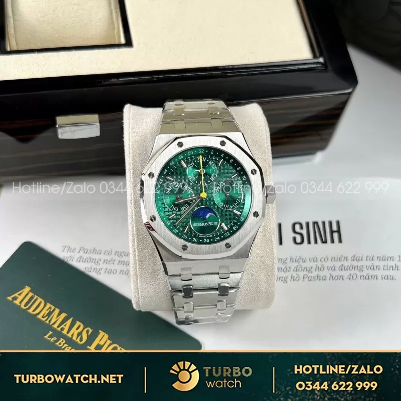 Đồng Hồ Audemars Piguet Royal Oak 26574ST Replica 1:1 Mặt Xanh Lá 41mm