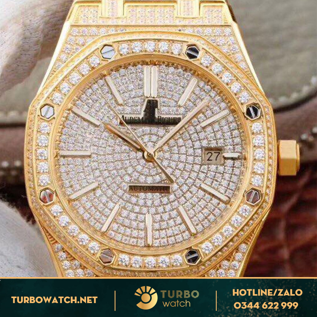 đồng hồ Audemas piguet siêu cấp 1-1 gold full diamond 