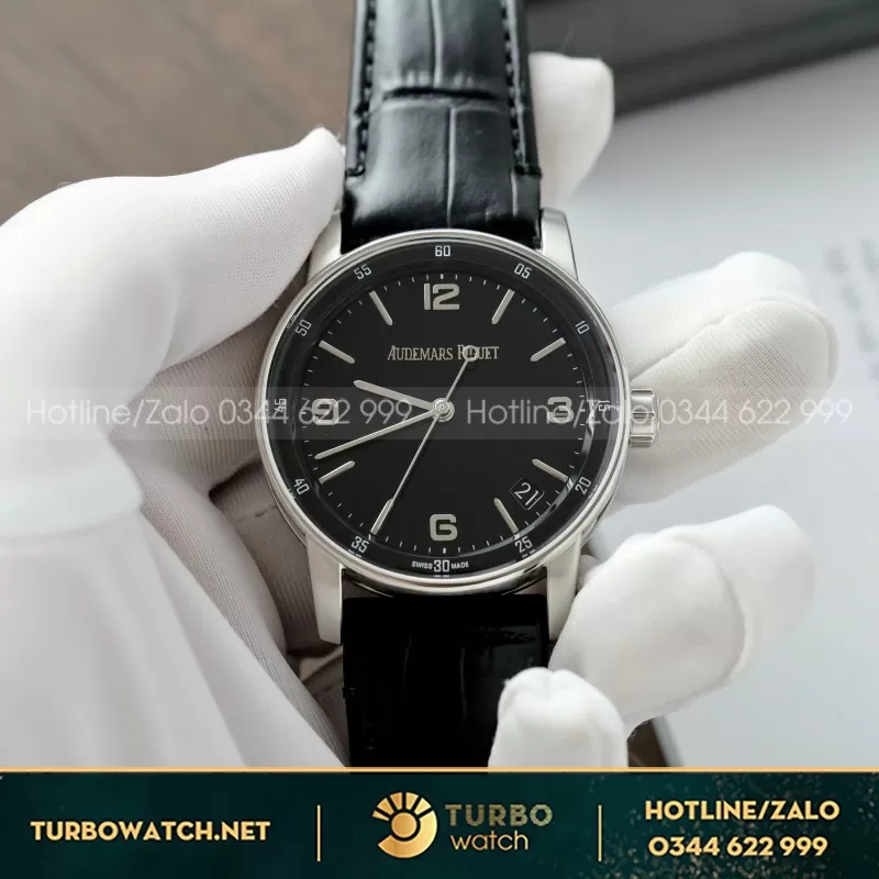 Đồng Hồ Chế Tác Audemars Piguet Code 11.59 Selfwinding 15210OR Mặt Đen Nhà Máy APS 41mm