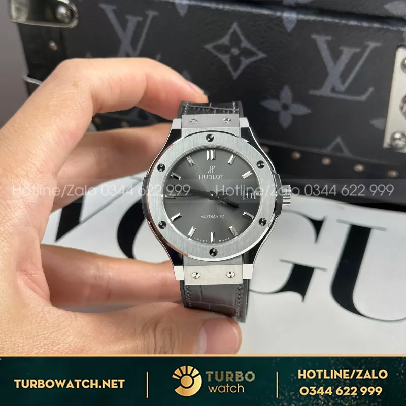 Đồng Hồ Hublot Classic Fusion Titanium Grey Replica 1:1 Nhà Máy JJF 38mm