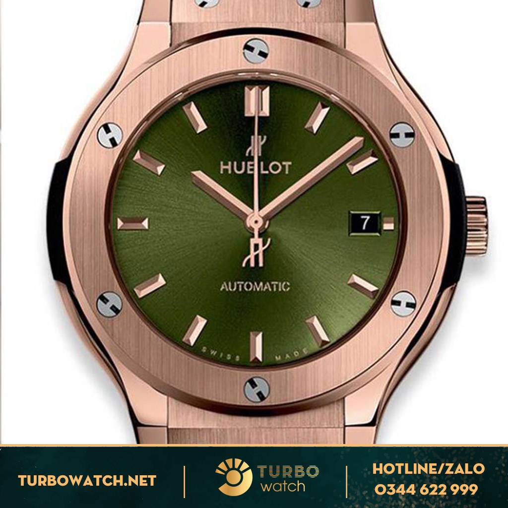 đồng hồ Hublot replica 1-1 Classic Fusion King Gold&Green 