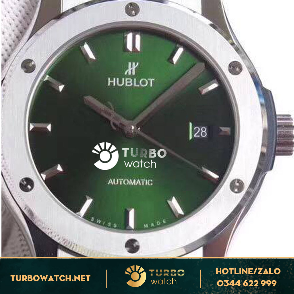 đồng hồ Hublot replica 1-1 Classic Fusion Titanium Green Swiss