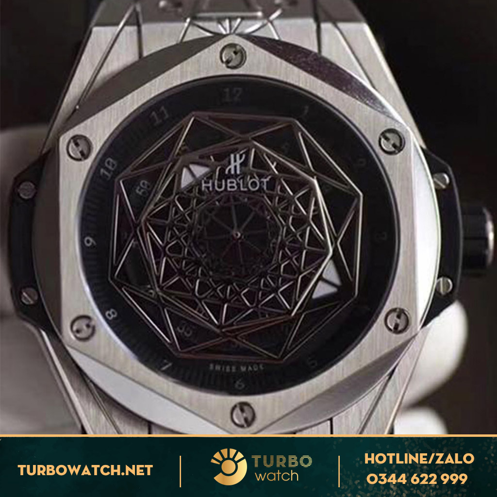 đồng hồ HUBLOT replica 1-1 SANGBLEU titanium