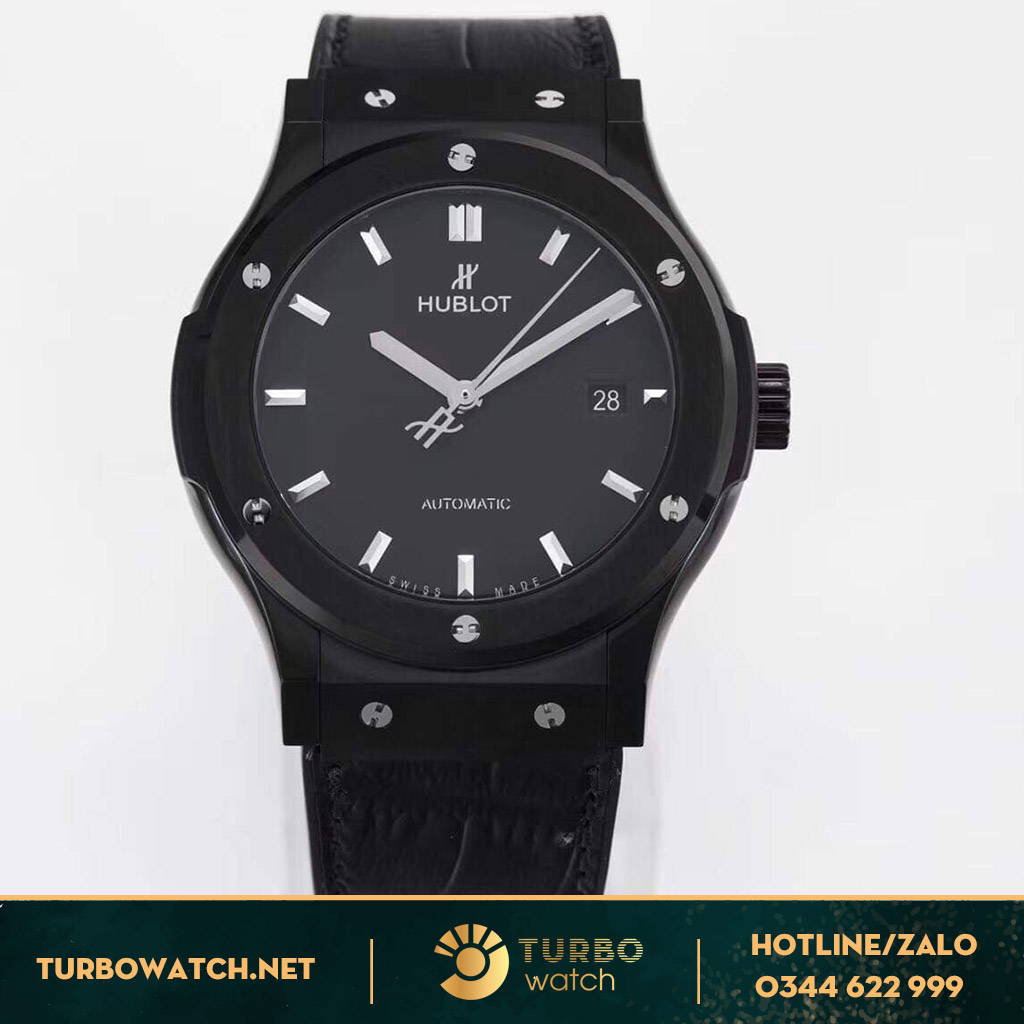 Đồng hồ Hublot super fake 1-1 black ceramic