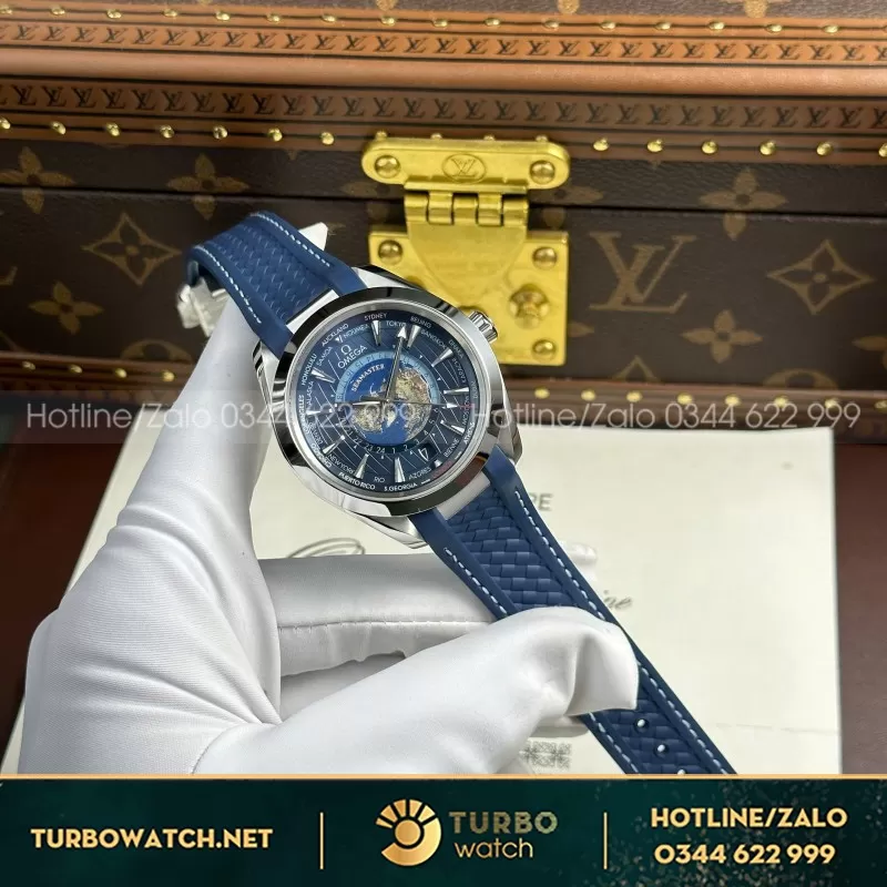Đồng Hồ Omega Aqua Terra Worldtimer Replica 1:1 Thụy Sỹ VS Factory 43mm